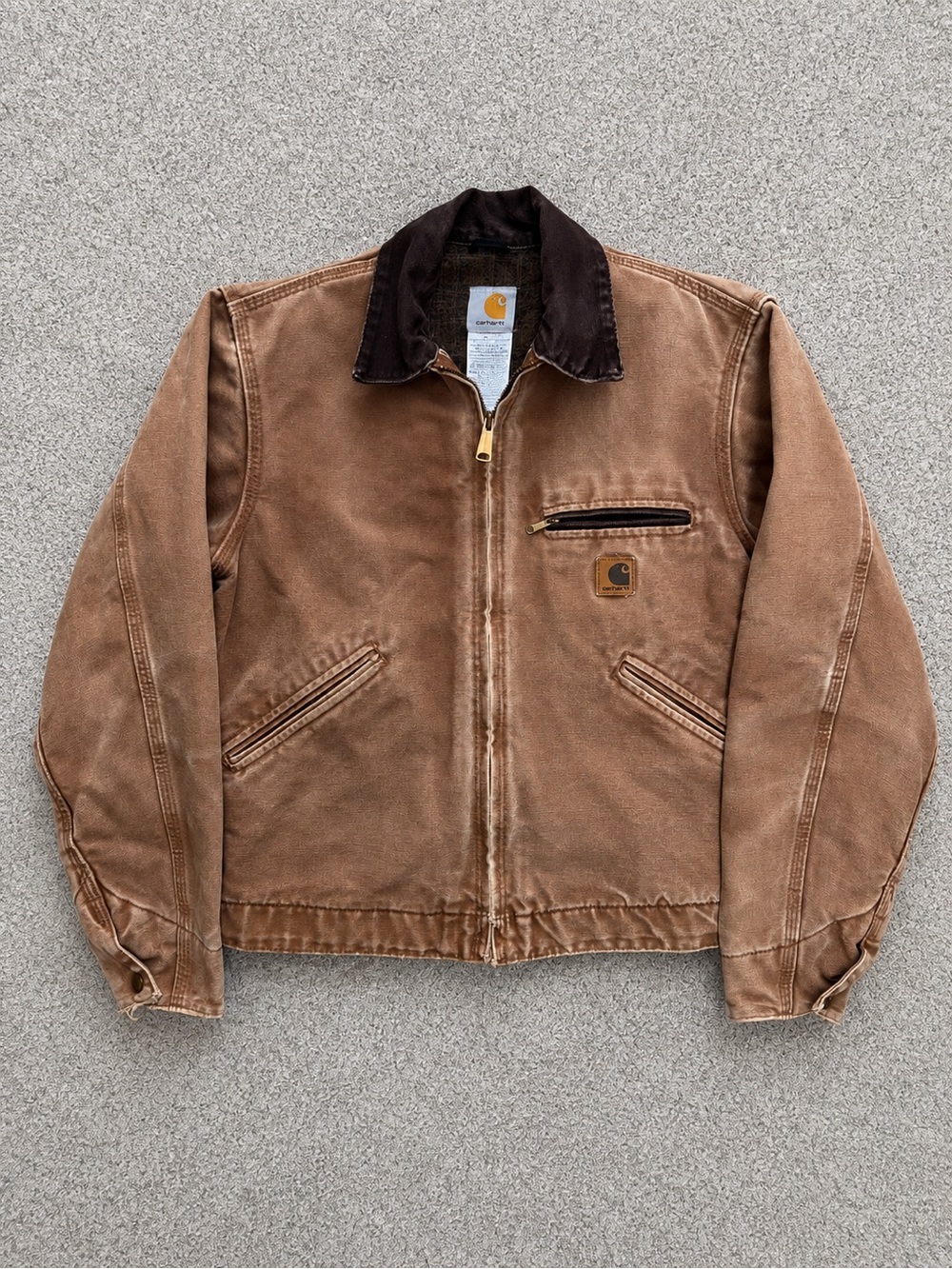 Carhartt J97 Brown Detroit Jacket – Blanket Lined - Small
